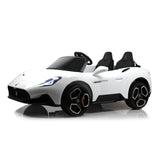 Voiture à deux places Maserati MC20 24 V pour enfants sous licence : moteur sans balais de 105 W et télécommande