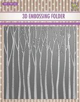 Nellie Embossing 3D Folder - Trees