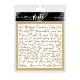 For The Love Of Masks - Splendid Script