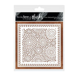 For the Love of Masks - 2-in-1 Stitched Circles Pattern