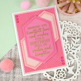 For the Love of Stamps - Geometric Lined Background