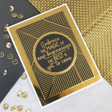 For the Love of Stamps - Geometric Lined Background