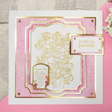 For the Love of Stamps - Sweet Pea Posy A6 Stamp Set