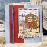 For The Love Of Stamps - Beach Hut A6 Stamp Set