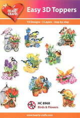 Easy 3-D - Birds & Flowers