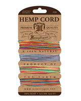 Hemptique #10 Variegated Hemp Cord Card Set - Variegated 2