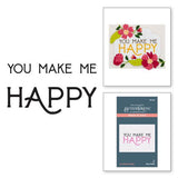 You Make Me Happy Press Plate from the BetterPress Collection
