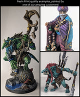 Catfolk Monks mini set | DnD Miniature, Premium Resin, Durable and Tough for your TTRPG and Wargaming! 32mm, 28mm, Fighter, Rogue