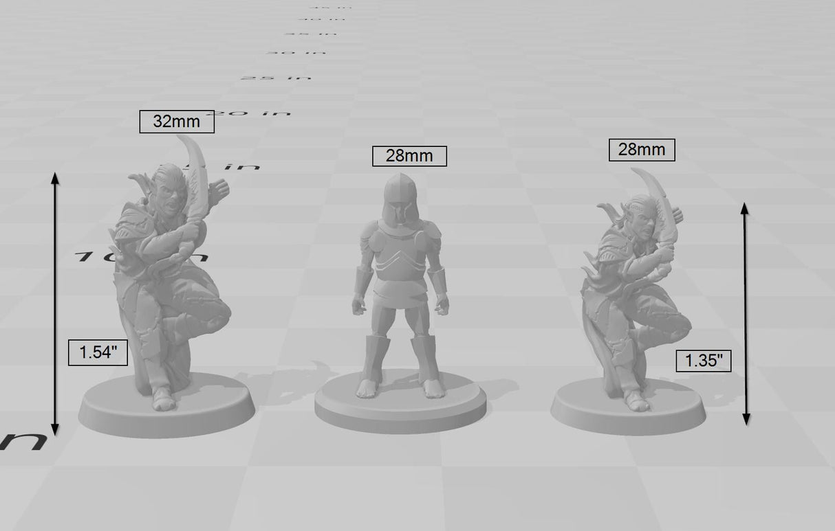 Dark Elf 3 | DnD Miniature, Premium Resin, Durable and Tough for your TTRPG and Wargaming! 32mm, 28mm, Male, Drow, Fighter, Rogue