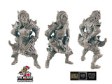 Dark Elf Set | DnD Miniature, Premium Resin, Durable and Tough for your TTRPG and Wargaming! 32mm, 28mm, Male, Drow, Fighter, Rogue