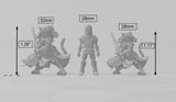 Catfolk Clerics mini set | DnD Miniature, Premium Resin, Durable and Tough for your TTRPG and Wargaming! 32mm, 28mm, Fighter, Paladin