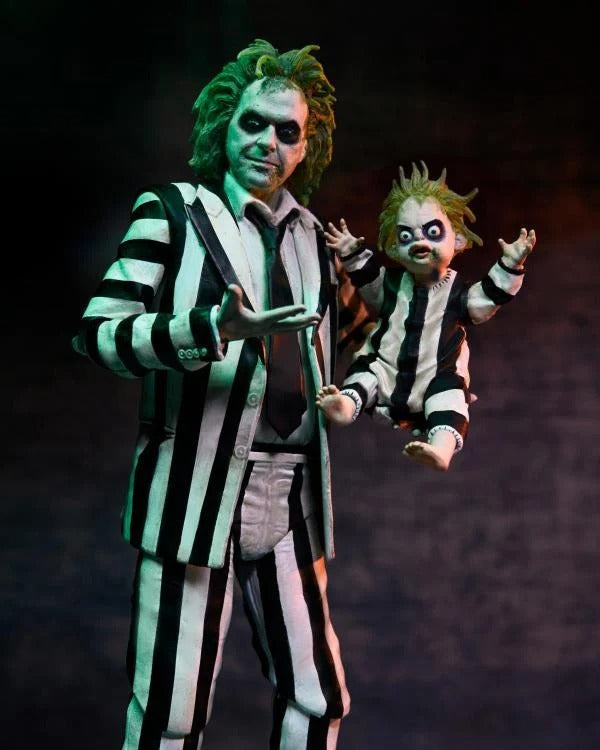 Beetlejuice Beetlejuice - Ultimate "Striped Suit" Beetlejuice Action Figure (Sub-Par Packaging)