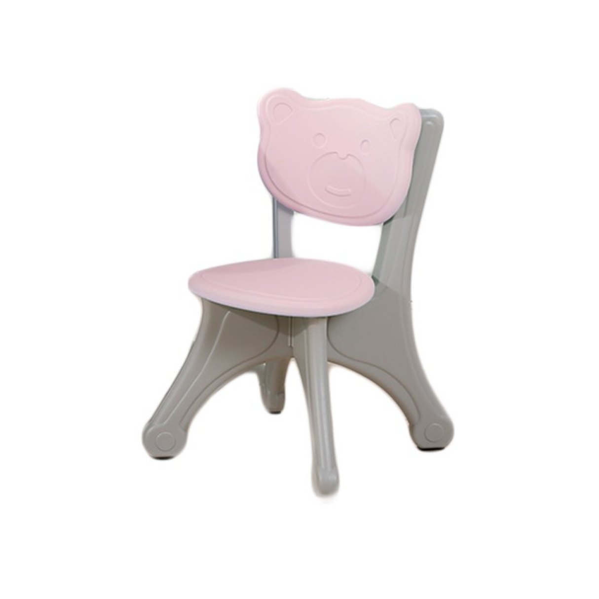 Kids Indoor & Outdoor Bear Edition Furniture Set: 3-Pc Table & Chair Set For Toddlers