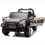 24V Police Officer XXL Edition 4x4 Kids 2-Seater Ride-On RAM 3500 Truck - Rubber Wheels, Music, Remote