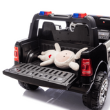 24V Police Officer XXL Edition 4x4 Kids 2-Seater Ride-On RAM 3500 Truck - Rubber Wheels, Music, Remote