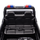 24V Police Officer XXL Edition 4x4 Kids 2-Seater Ride-On RAM 3500 Truck - Rubber Wheels, Music, Remote