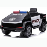 12V Emergency Services Ride On Truck - Police Officer & Firefighter 4x4 Electric Car For Kids
