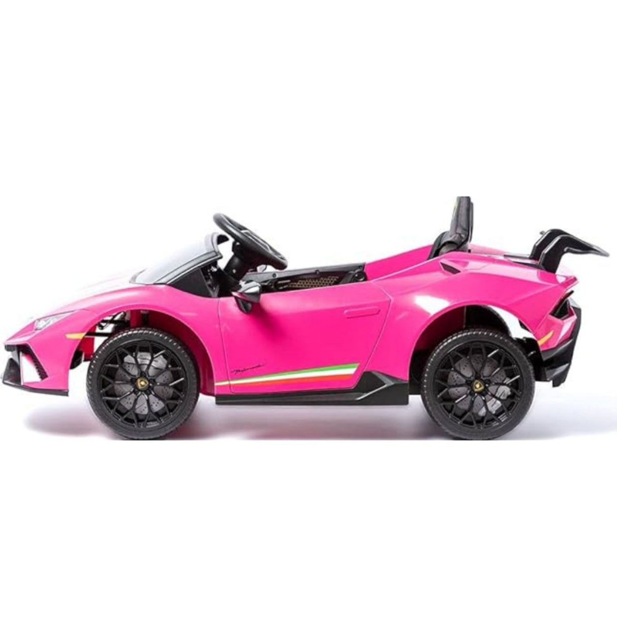 12V Lamborghini Huracan 4x4 1-Seater Ride-On Car W/ Rubber Wheels, Music Player & RC