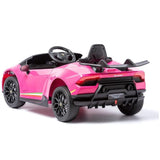 12V Lamborghini Huracan 4x4 1-Seater Ride-On Car W/ Rubber Wheels, Music Player & RC