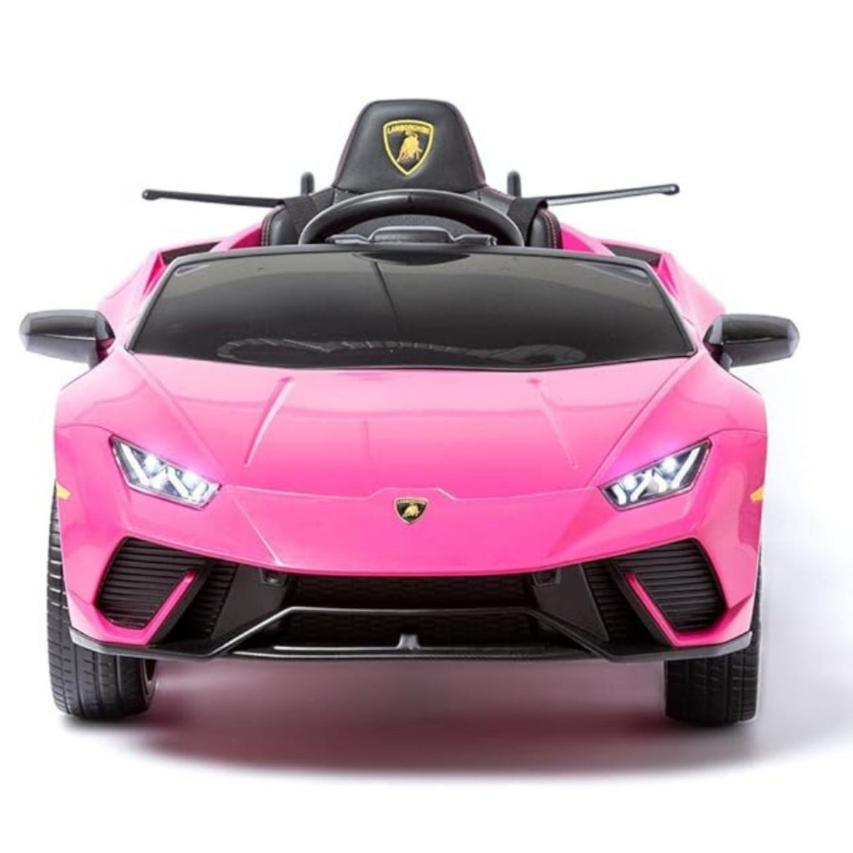 12V Lamborghini Huracan 4x4 1-Seater Ride-On Car W/ Rubber Wheels, Music Player & RC