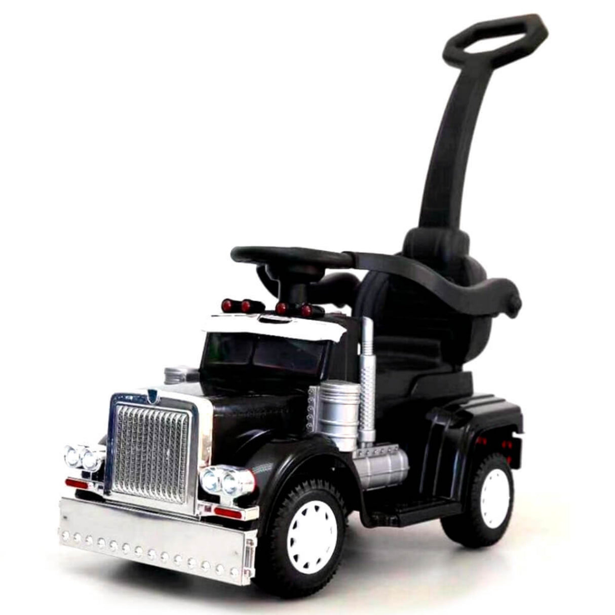 6V Big Rig 3-in-1 Convertible Ride-on Truck for Toddlers: Kids Remote Control Electric Truck