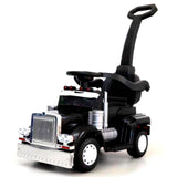 6V Big Rig 3-in-1 Convertible Ride-on Truck for Toddlers: Kids Remote Control Electric Truck