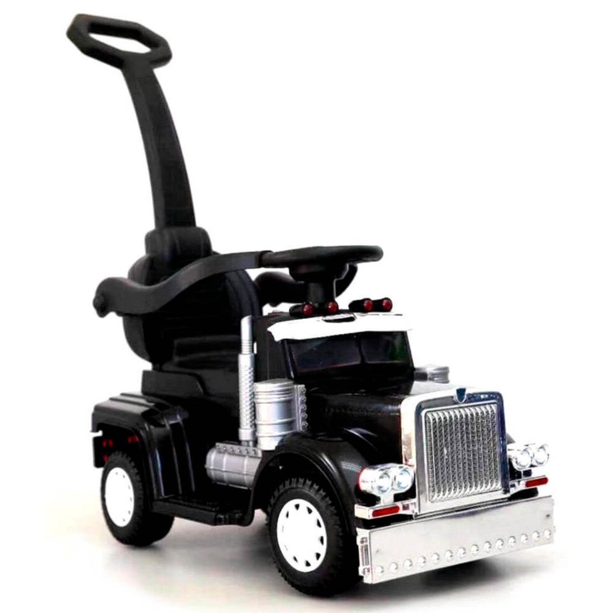 6V Big Rig 3-in-1 Convertible Ride-on Truck for Toddlers: Kids Remote Control Electric Truck