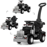 6V Big Rig 3-in-1 Convertible Ride-on Truck for Toddlers: Kids Remote Control Electric Truck