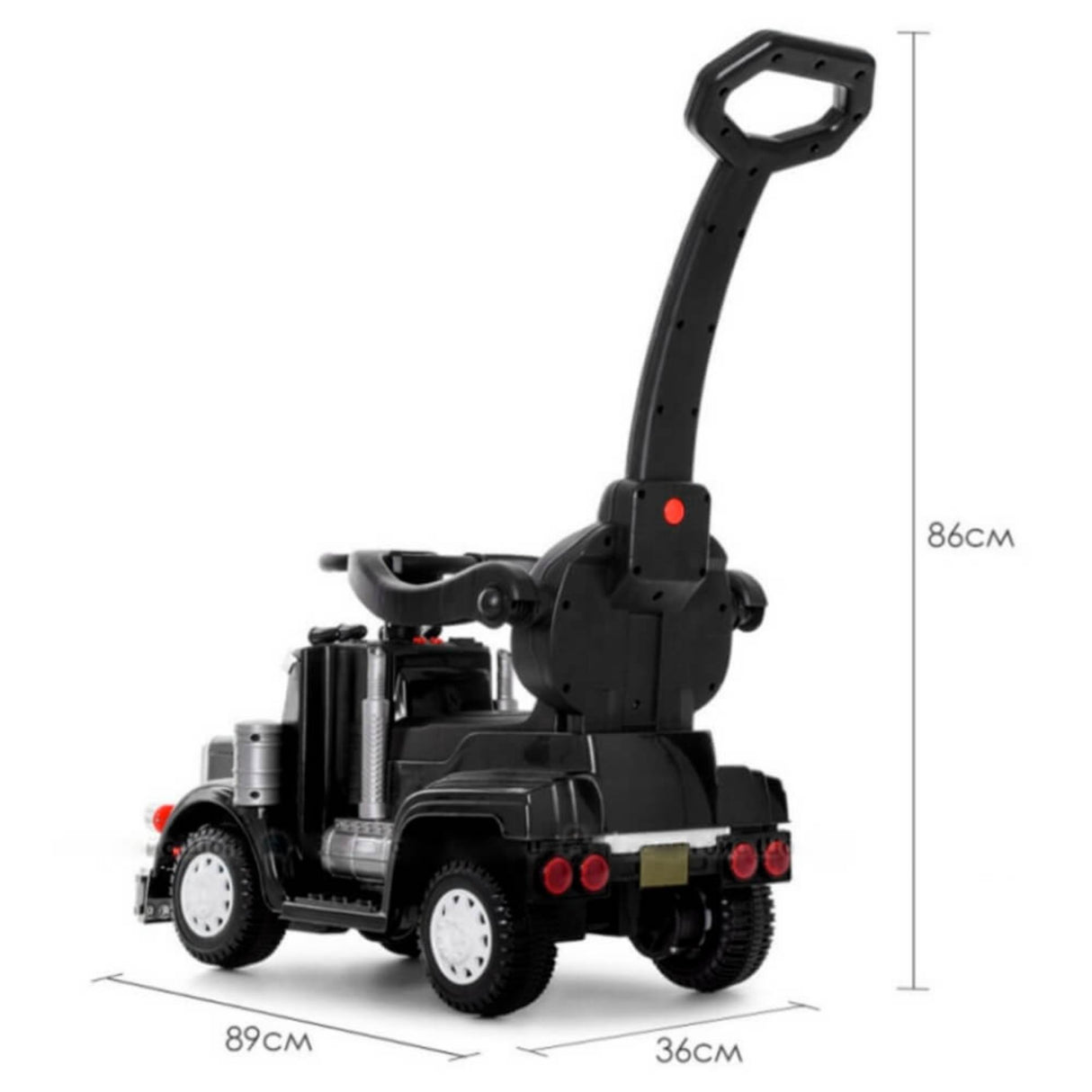 6V Big Rig 3-in-1 Convertible Ride-on Truck for Toddlers: Kids Remote Control Electric Truck