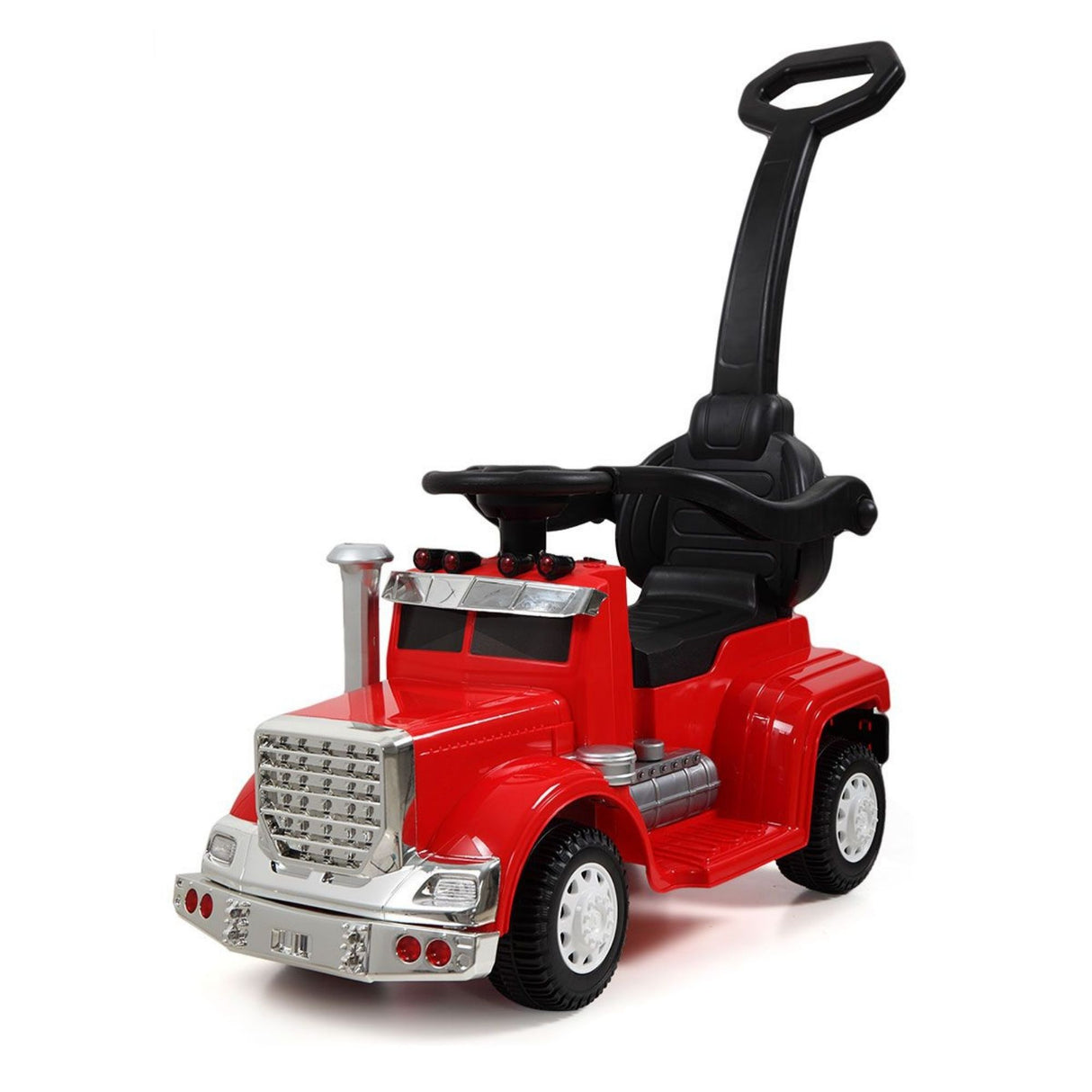 6V Big Rig 3-in-1 Convertible Ride-on Truck for Toddlers: Kids Remote Control Electric Truck