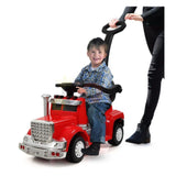 6V Big Rig 3-in-1 Convertible Ride-on Truck for Toddlers: Kids Remote Control Electric Truck