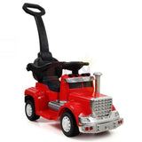 6V Big Rig 3-in-1 Convertible Ride-on Truck for Toddlers: Kids Remote Control Electric Truck