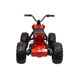24V Adventure Pro Edition Ride-On Quad W/ Rubber Wheels, Music Player & Lights