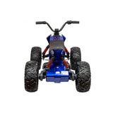 24V Adventure Pro Edition Ride-On Quad W/ Rubber Wheels, Music Player & Lights