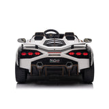 24V Lamborghini Sian 4x4 2-Seater Ride-On Car W/ Rubber Wheels, Music Player, Butterfly Doors & RC