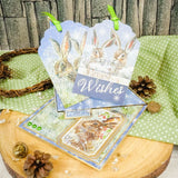 Meadow Hares At Wintertime Tag Pad