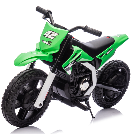 24V Big Kids Super-X High Speed Ride-On Dirt Bike W/ Rubber Wheels & Bluetooth Music Player