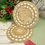 Moonstone Dies - Ribbon Threading Nesting Frames - Circles