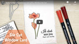 Snellen Design Flowers Poppy Die & Stamp Set