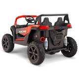 24V Ultra Treck 180-Watt Brushless Edition XXL 2-Seater UTV for Advanced Drivers W/ Inflatable Rubber Tires, Music Player & Lights