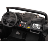 24V Ultra Treck 180-Watt Brushless Edition XXL 2-Seater UTV for Advanced Drivers W/ Inflatable Rubber Tires, Music Player & Lights