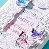 Swirl Birthday Frame Press Plate & Die Set from the BetterPress Collection
