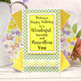 Luxury Shaped Card Blanks & Envelopes - Tall Diamond Edge Card