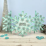 Luxury Shaped Card Blanks & Envelopes - Snowflake