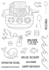 Creative Expressions Jane's Doodles Special Delivery 6 in x 8 in Clear Stamp Set