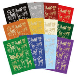 Christmas Stickables Self Adhesive Foiled Reindeer