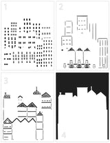 The Crafters Workshop A2 Layered Cityscape Buildings