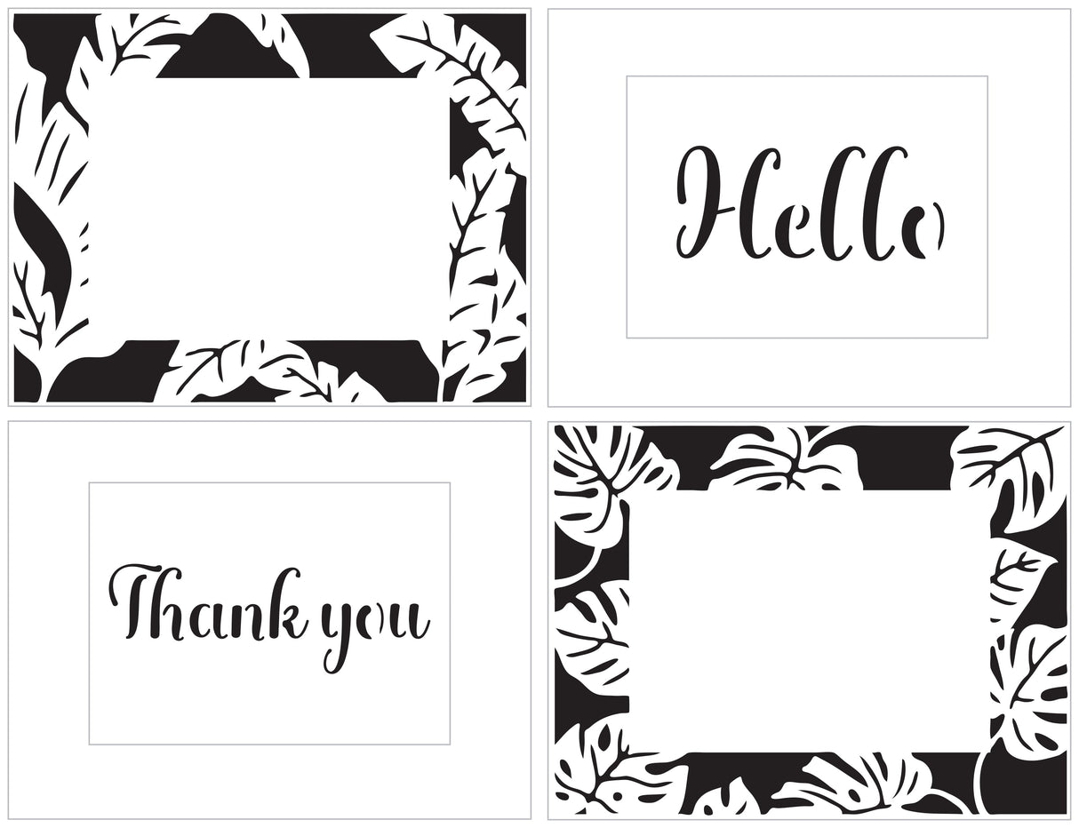 The Crafters Workshop Monstera Banana Leaves Frames