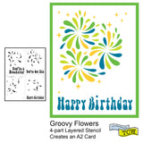 The Crafters Workshop Layered Groovy Flowers