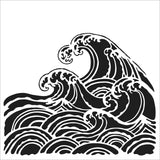 The Crafters Workshop 6x6 Stencil Wave